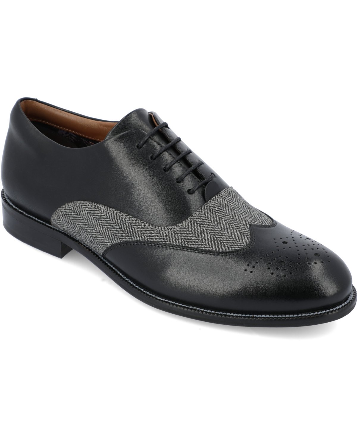Shop Thomas & Vine Men's Denzell Tru Comfort Foam Oxford Dress Shoes In Black