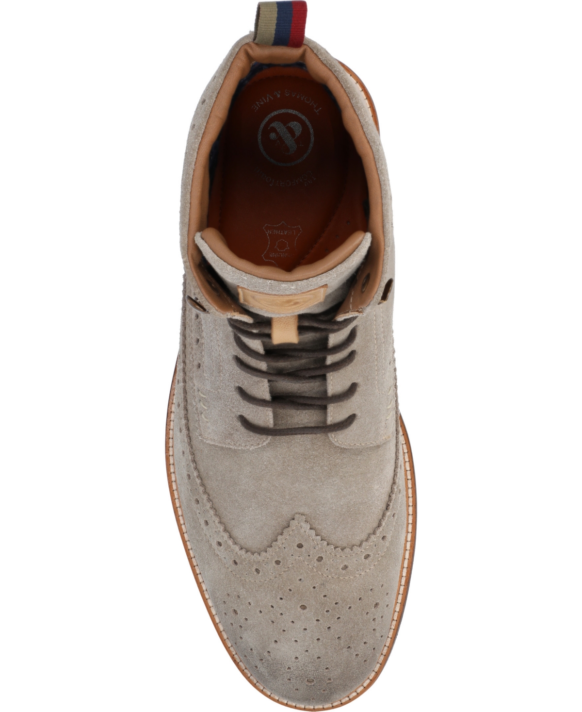 Thomas & Vine Men's Welch Tru Comfort Foam Wingtip Ankle Boots