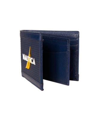 Men's Logo Rubber Leather Bifold Wallet