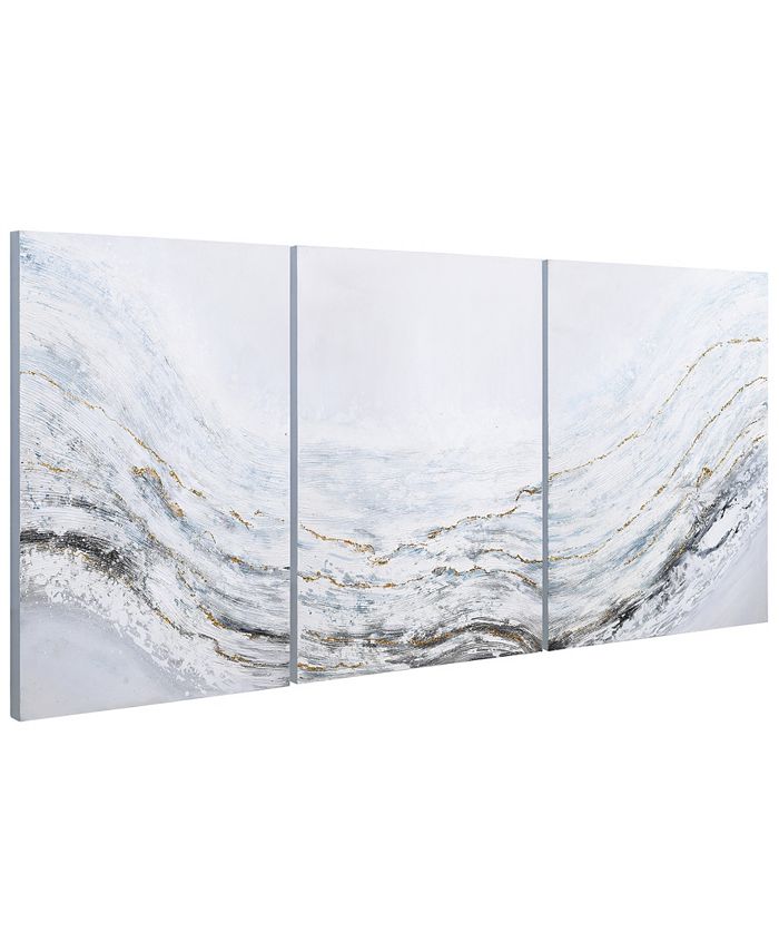 Shop Petals Hand Painted Canvas Wall Art - 90x90 Cm | Home Centre UAE