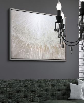 Pellets Textured Glitter Hand Painted Canvas Wall Art, 32" x 48"