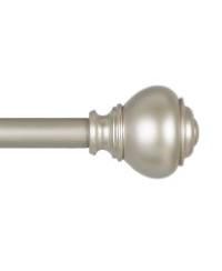 Markel 1" Adjustable Window Curtain Rod and Finial 22 Piece Set, 36"-72"