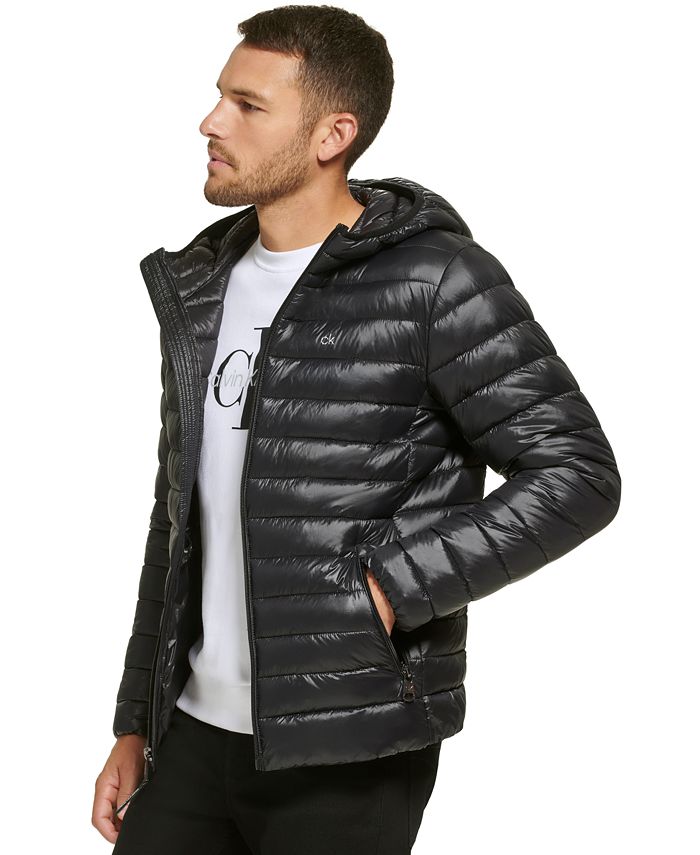 Calvin Klein Men's Hooded & Quilted Packable Jacket Macy's