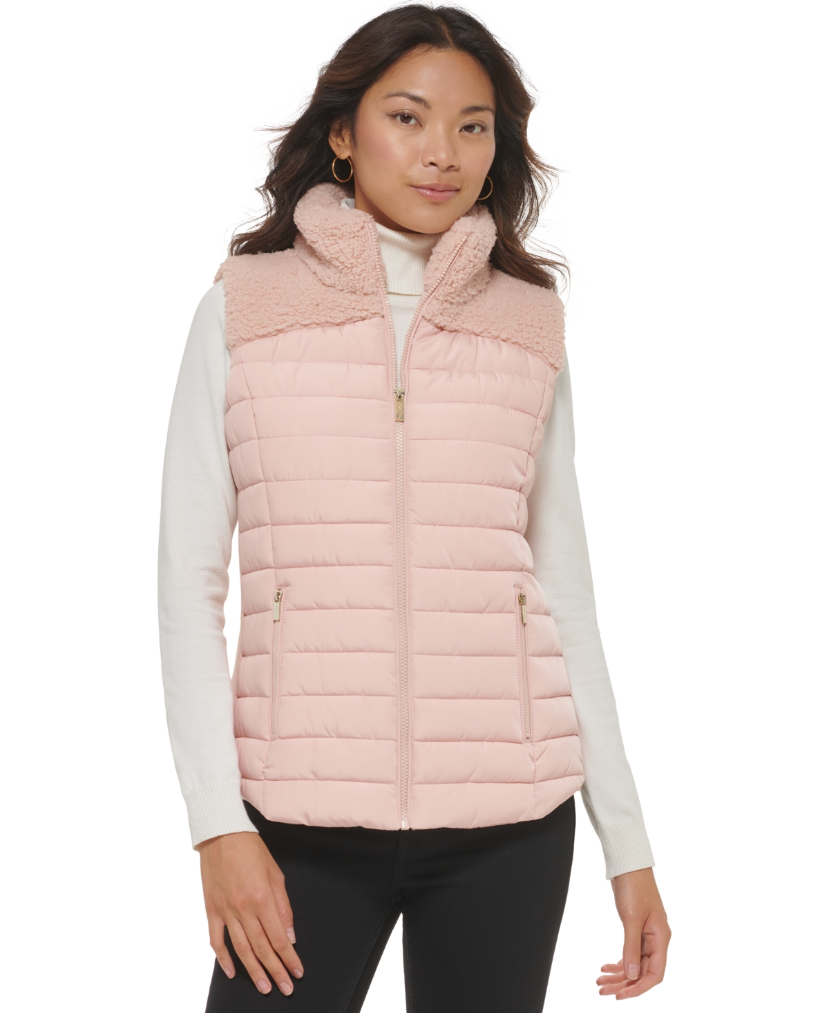 Calvin Klein Sherpa Trim Puffer Vest