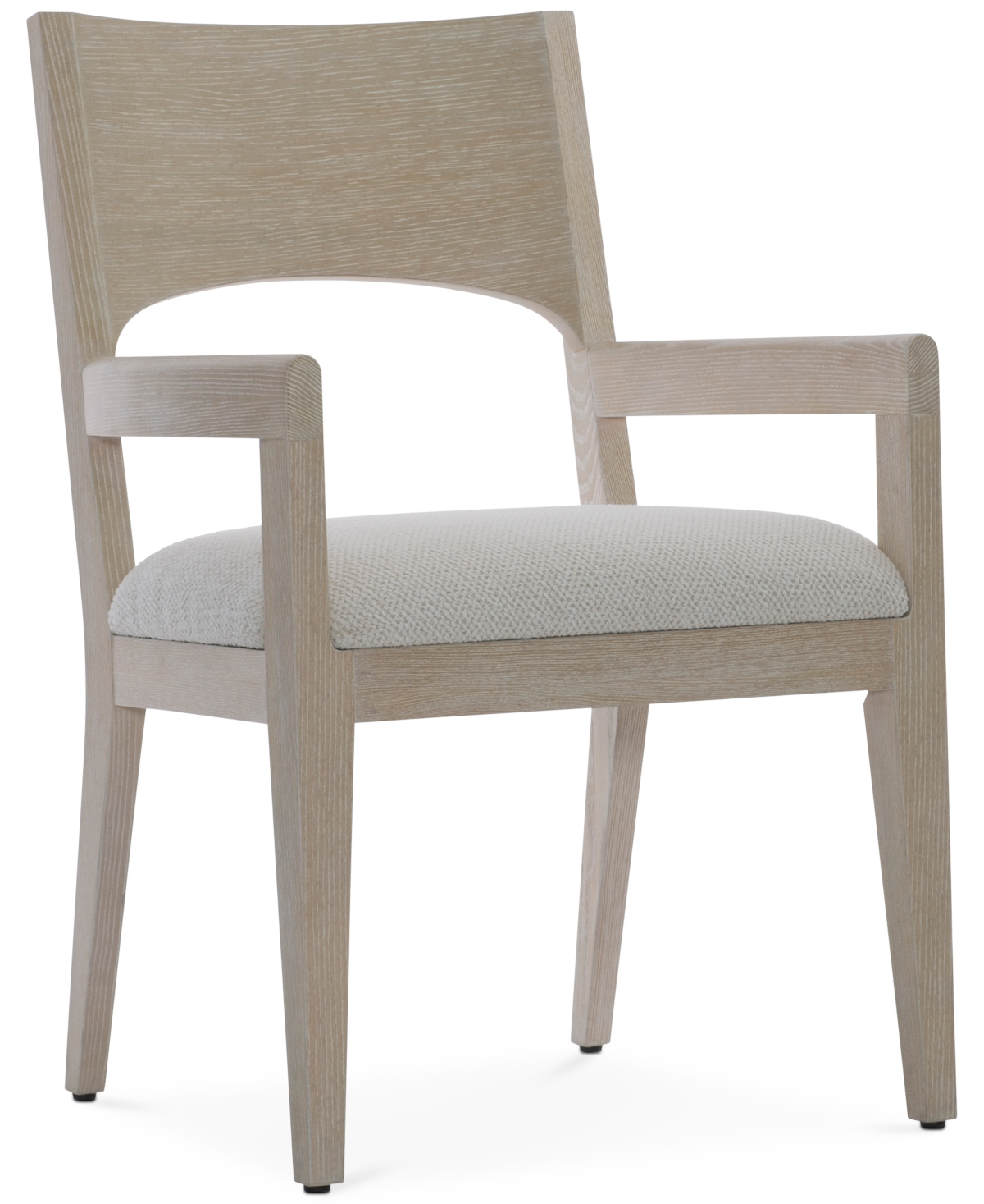 Bernhardt Solaria Arm Chair In Light Wood/white
