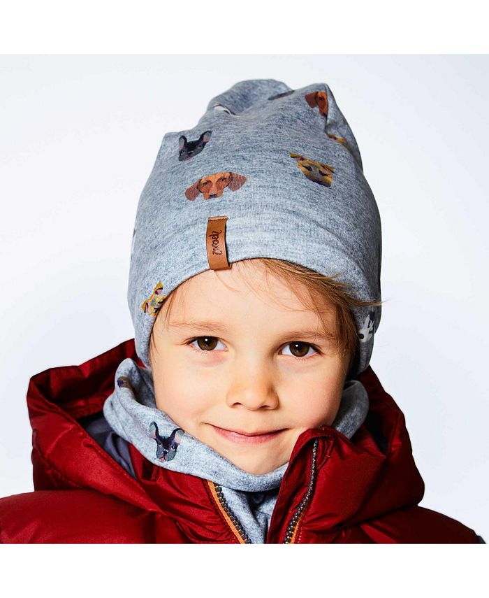 Deux par Deux Boy Jersey Hat With Printed Dogs ToddlerChild Macy's