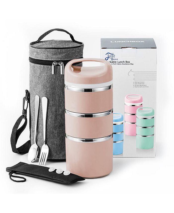 Lille Home Lunchboxen 3er Set - 3800ml Bento-Boxen Für Büro & Unterwegs