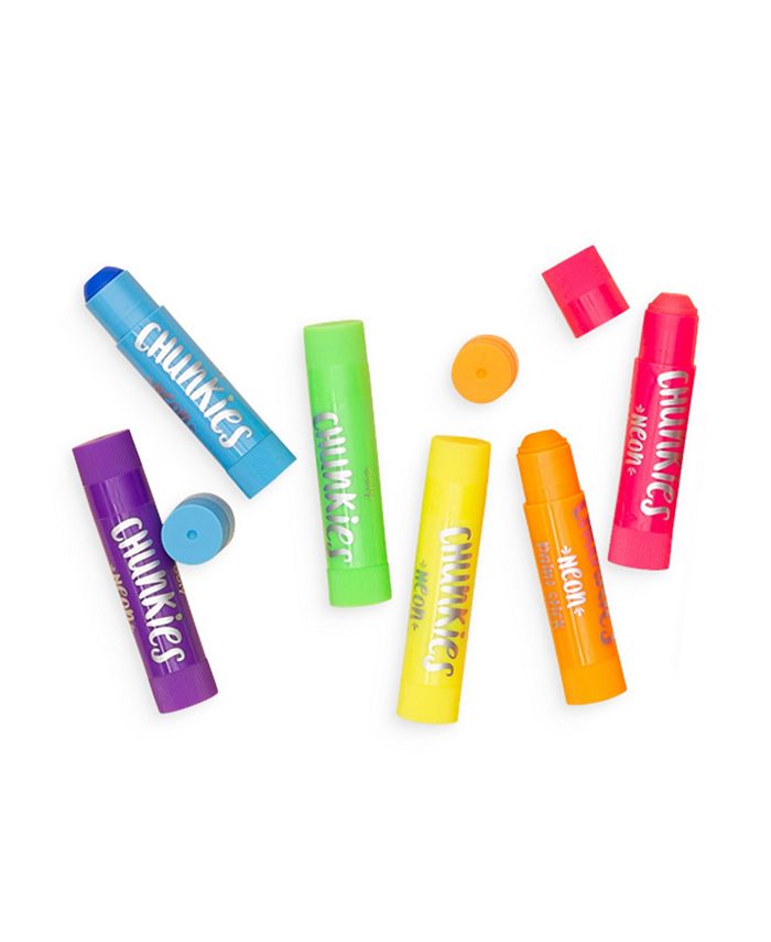 Ooly Chunkies Paint Sticks Neon Color 6 Piece Set Macy's