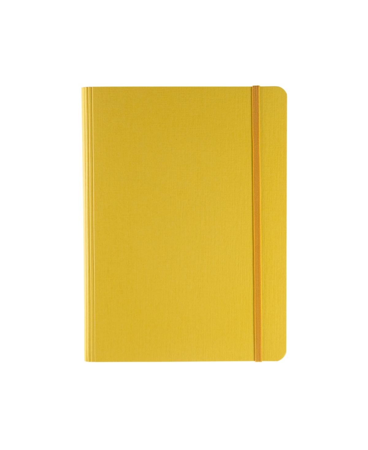Ecoqua Plus Hidden Spiral Bound Dotted A5 Notebook, 5.8" x 8.3" - Yellow