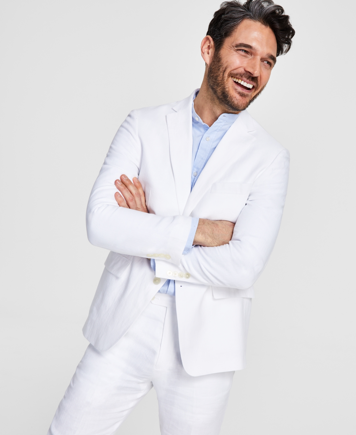 Lauren Ralph Lauren Men's Ultraflex Classic-fit Linen Sport Coats In White
