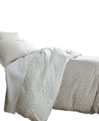 Geometric Maze Down Alternative 3-Pc. Comforter Set, King