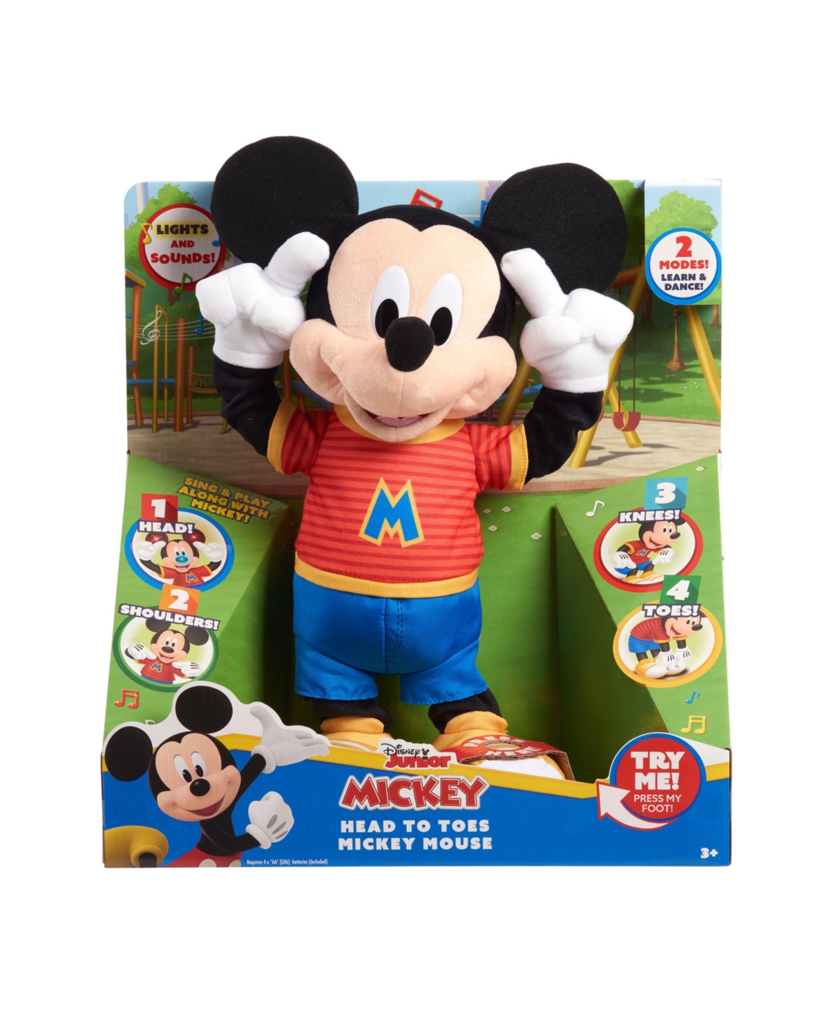 Mickey Mouse Feature Plush-Head, Shoulders, Knees, and Toes