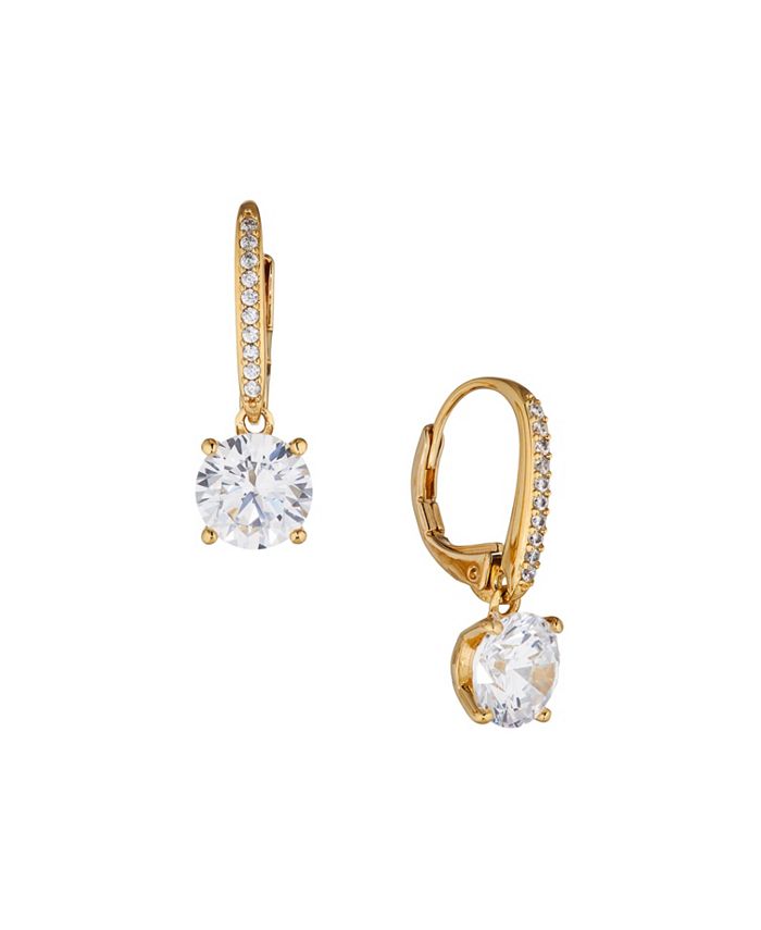 Eliot Danori 18K Gold Plated Leverback Earrings, Created for Macy's ...
