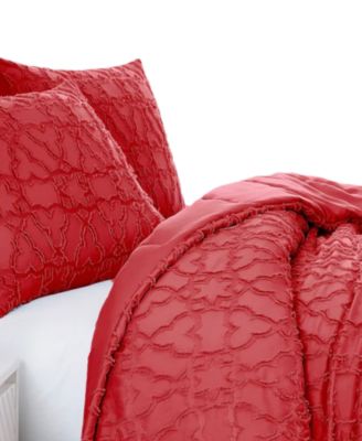 Stella Clipped Jacquard 3-Pc. Comforter Set, Twin