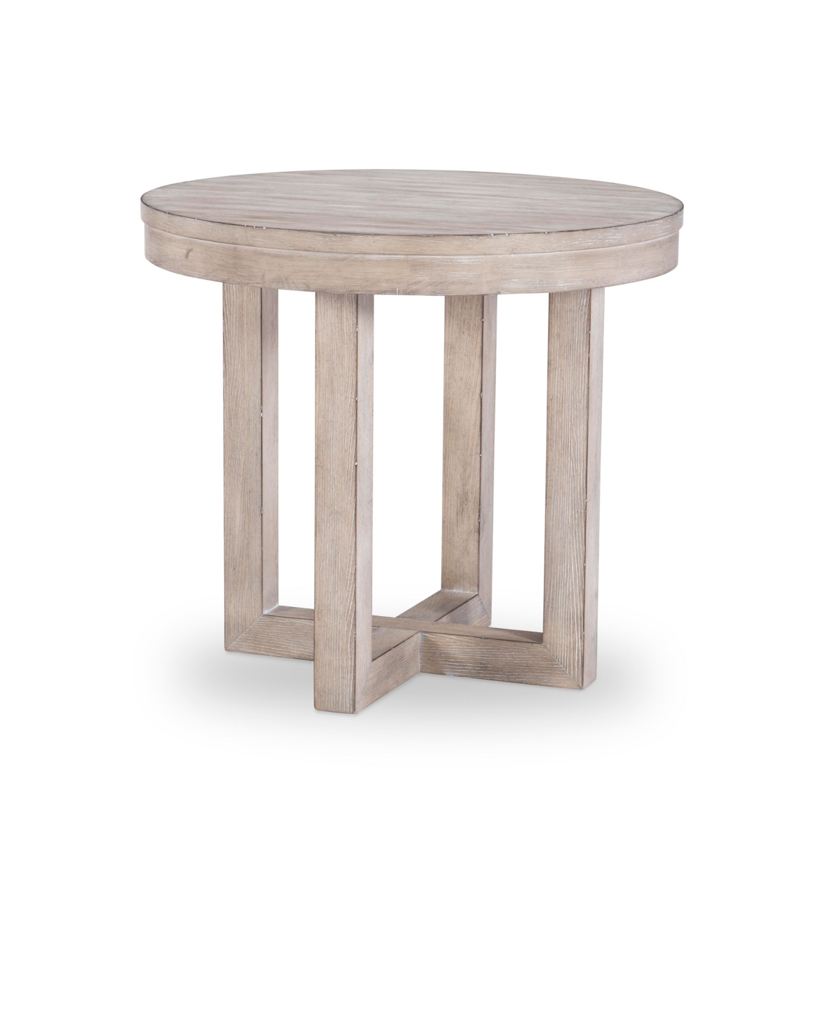 Furniture Westwood Round Lamp Table In Weathered Oak