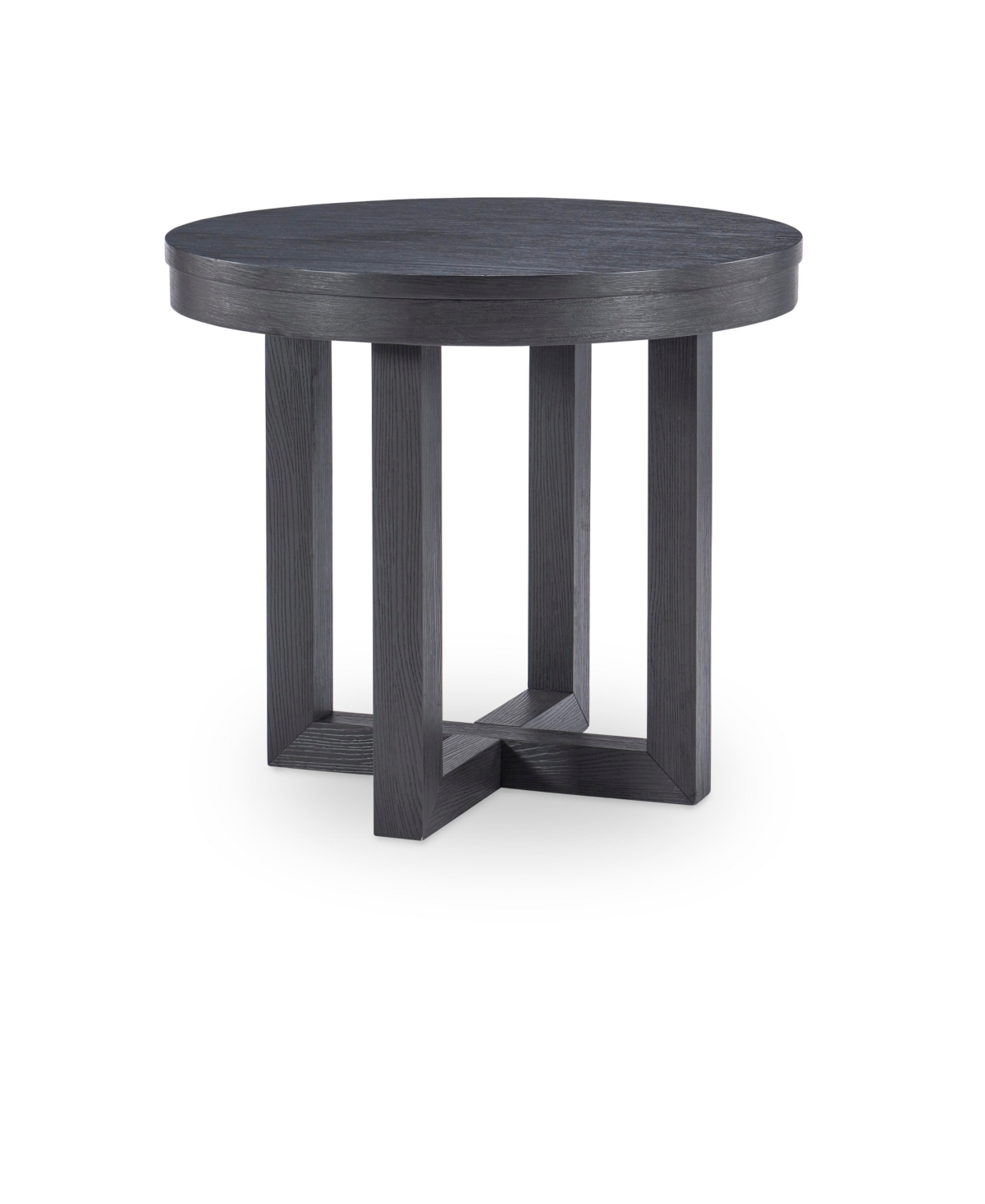 Furniture Westwood Round Lamp Table In Charred Oak