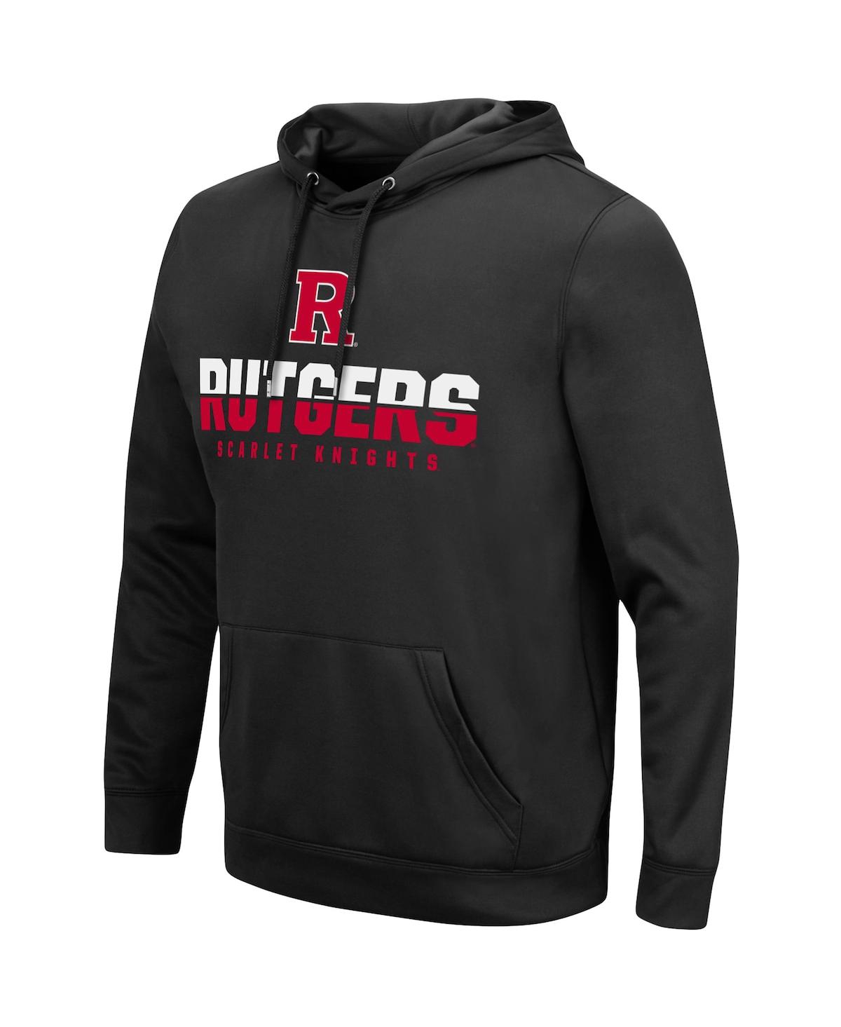 Men's ColosseumRutgers Scarlet Knights Lantern Pullover Hoodie - Black
