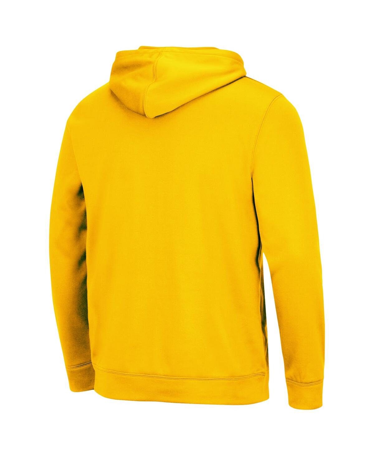 Colosseum Maize Michigan Wolverines Lantern Pullover Hoodie In Maize