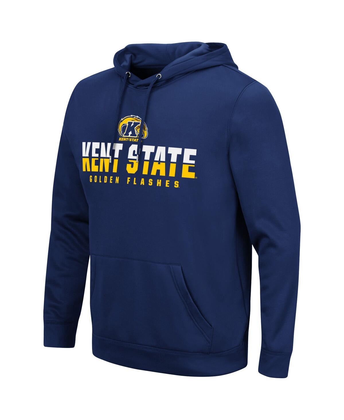 Colosseum Navy Kent State Golden Flashes Lantern Pullover Hoodie In Navy