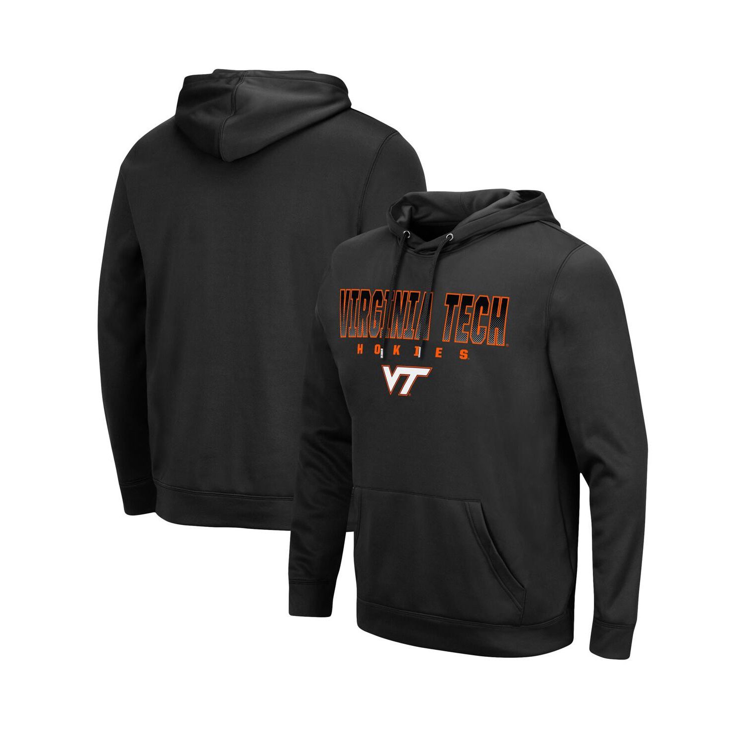 Men's Black Virginia Tech Hokies Blackout 3.0 Pullover Hoodie