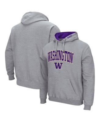 Men's  Washington Huskies Arch & Logo 3.0 Pullover Hoodie