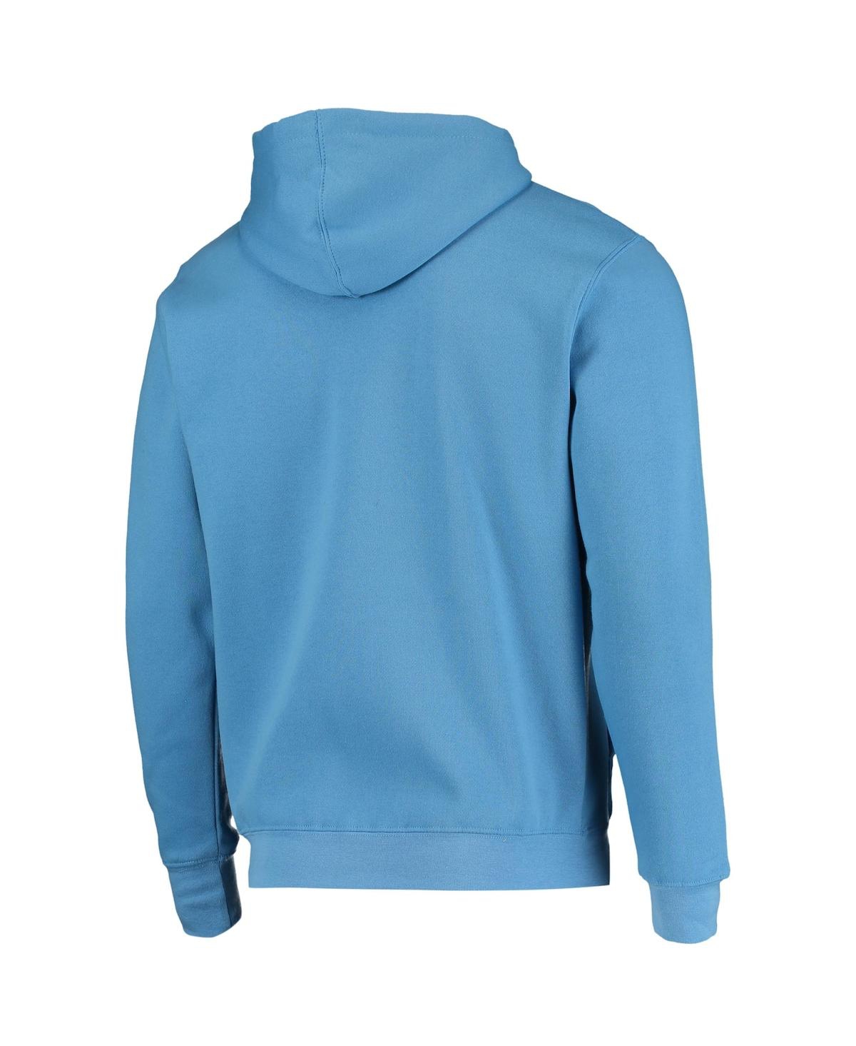 Men's ColosseumJohns Hopkins Blue Jays Arch and Logo Pullover Hoodie - Light Blue