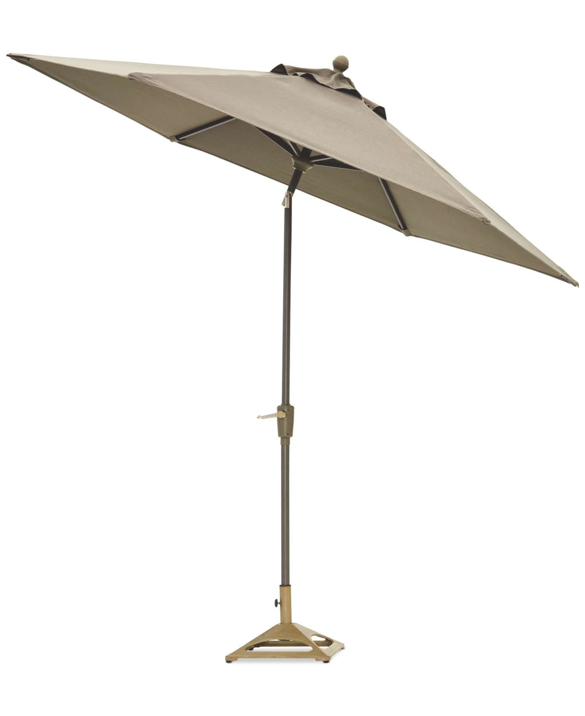 Agio Reid 9' Auto-tilt Umbrella, Created For Macy's In Solartex Bark