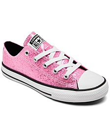 Little Girls Chuck Taylor All Star Glitter Low-Top Casual Sneakers from Finish Line