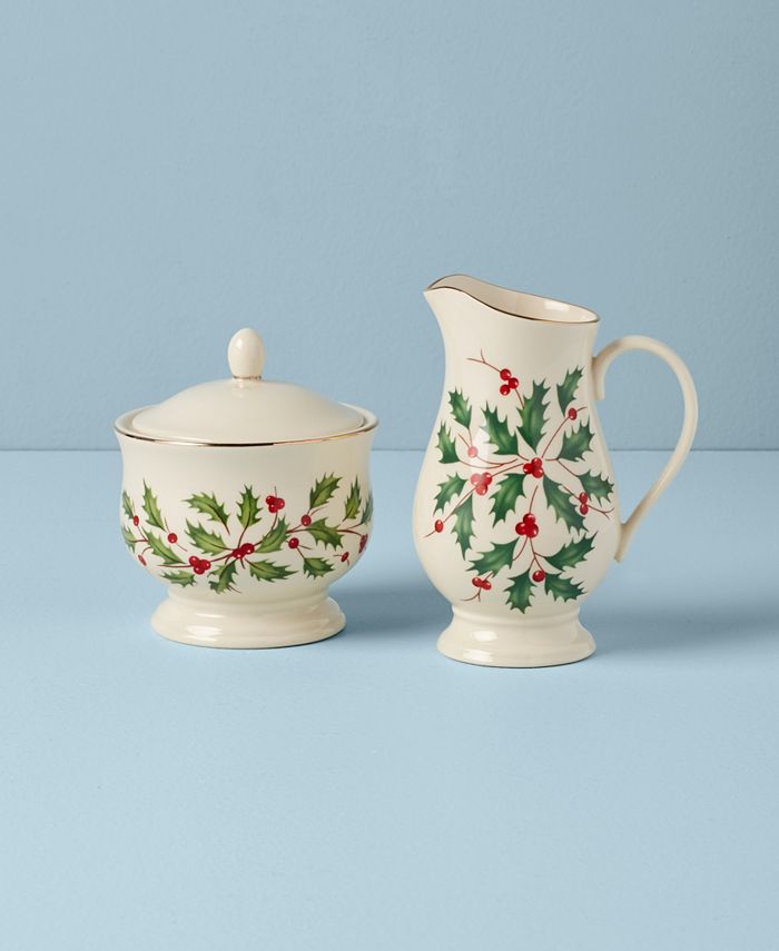 Lenox Holiday Sugar & Creamer Set Macy's