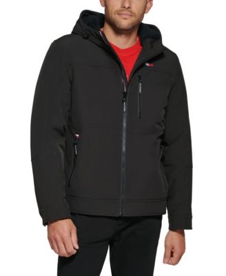 Tommy Hilfiger - Men's Sherpa-Lined Softshell Hooded Jacket