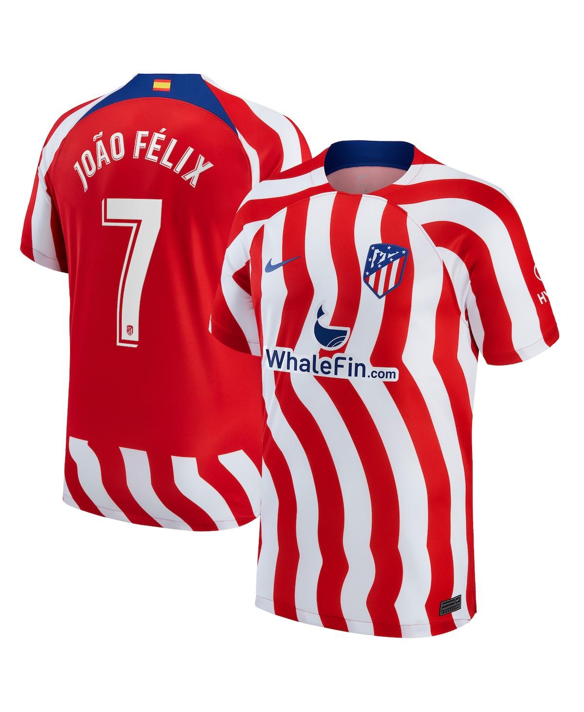 Men's Nike Joao Felix Red/White Atletico de Madrid 2022/23 Home Breathe Stadium Replica Player Jersey