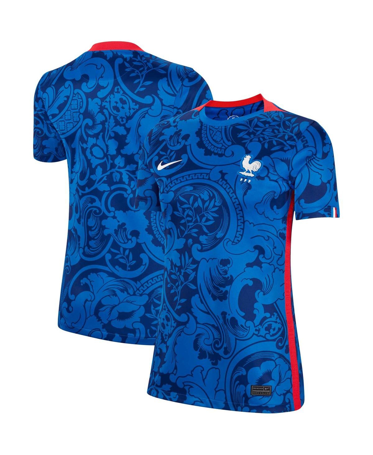 Women's NikeFrance Women's National Team 2022/23 Home Replica Blank Jersey - Blue