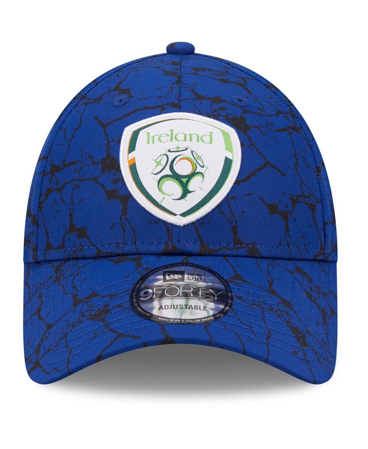 Shop New Era Men's  Blue Ireland National Team Marble 9forty Adjustable Hat