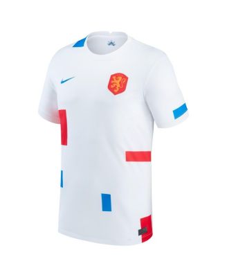 Men's White Netherlands Women's National Team 2022/23 Away Replica Blank Jersey