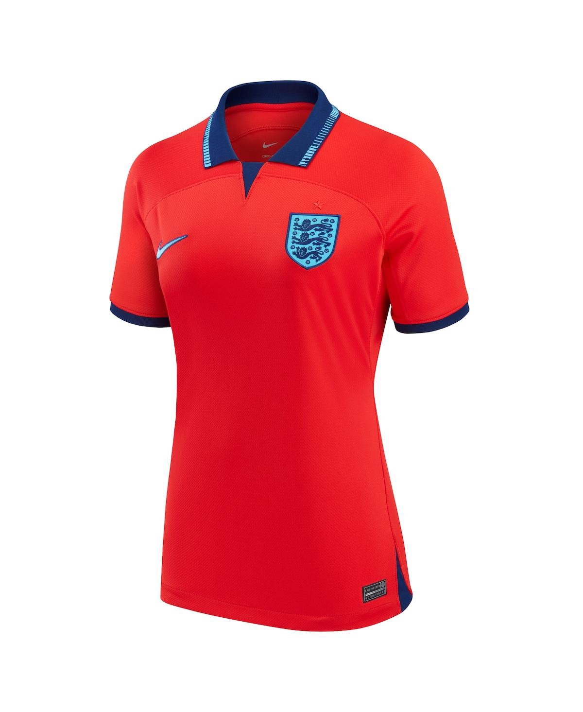 Women's NikeEngland National Team 2022/23 Away Breathe Stadium Replica Blank Jersey - Red