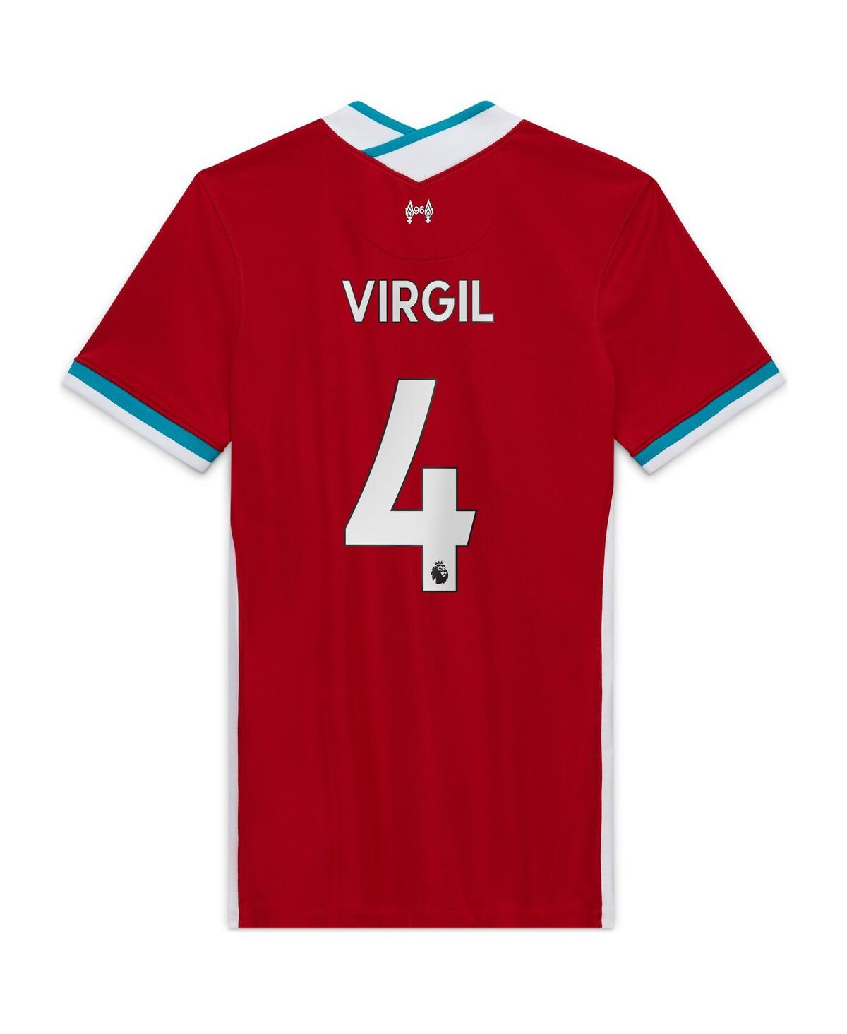 Nike Women's Nike Virgil Van Dijk Red Liverpool 2020/21 Home