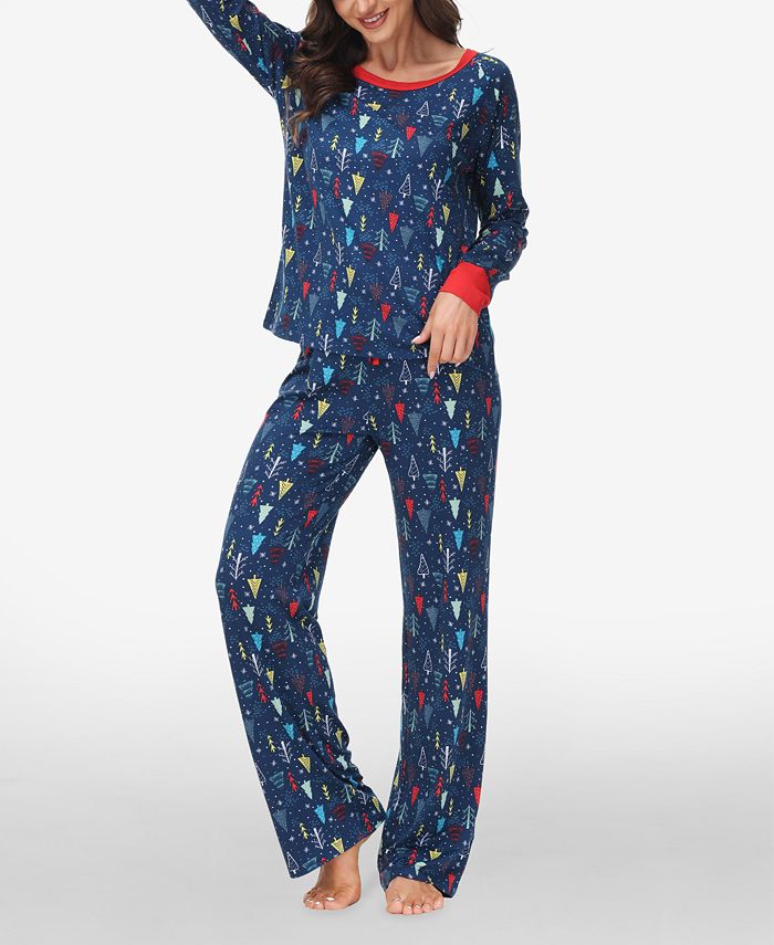 INK+IVY Women's Long Sleeve Sweat Top with Lounge Pant, Set of 2 Macy's