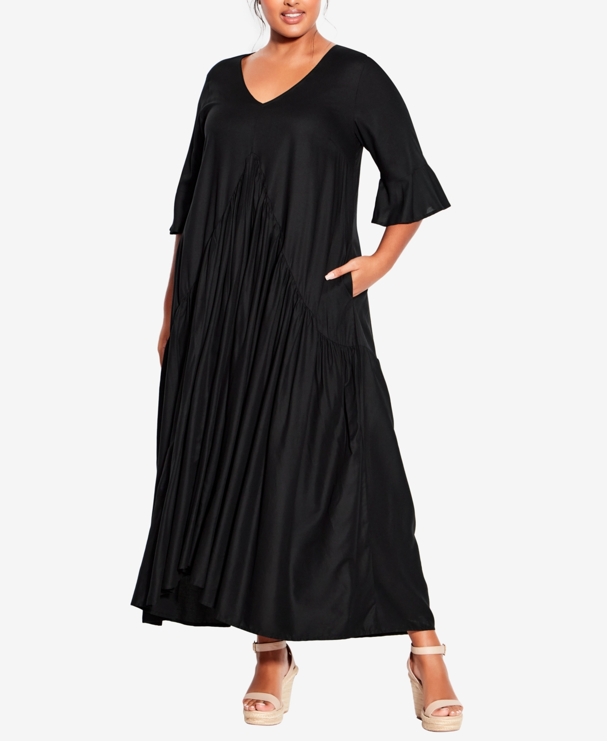 Avenue Plus Size Valerie Dress In Black