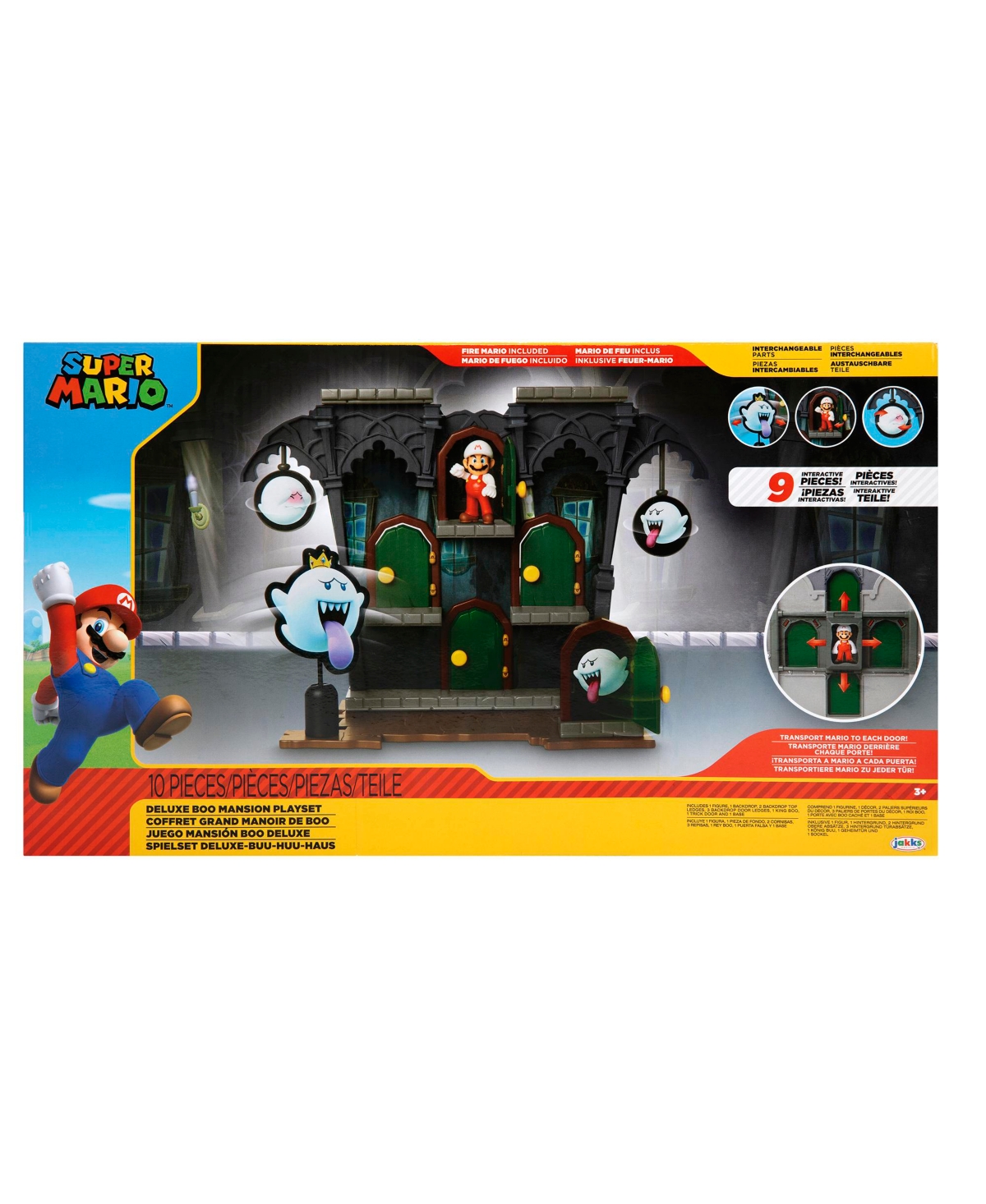 Super Mario Deluxe Boo Mansion Playset In Multicolor