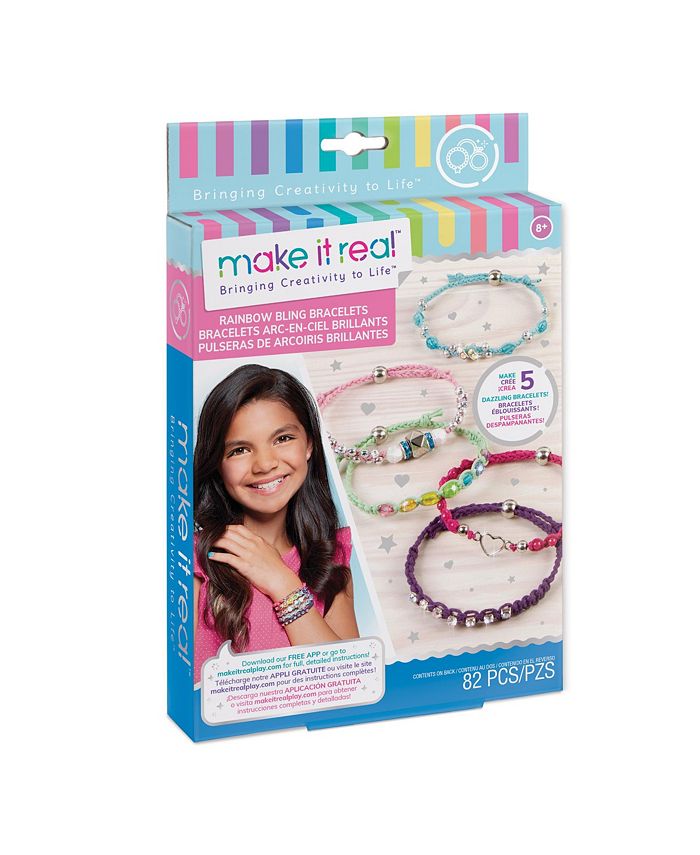 Make It Real Rainbow Bling Bracelets Do It Yourself Bracket Kit Macy