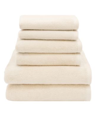 Ediree Turkish Cotton 6 Piece Bath Towel Set