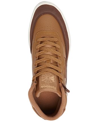 Reebok Women #39 s Club C Double GEO Mid Casual Sneakers from Finish Line