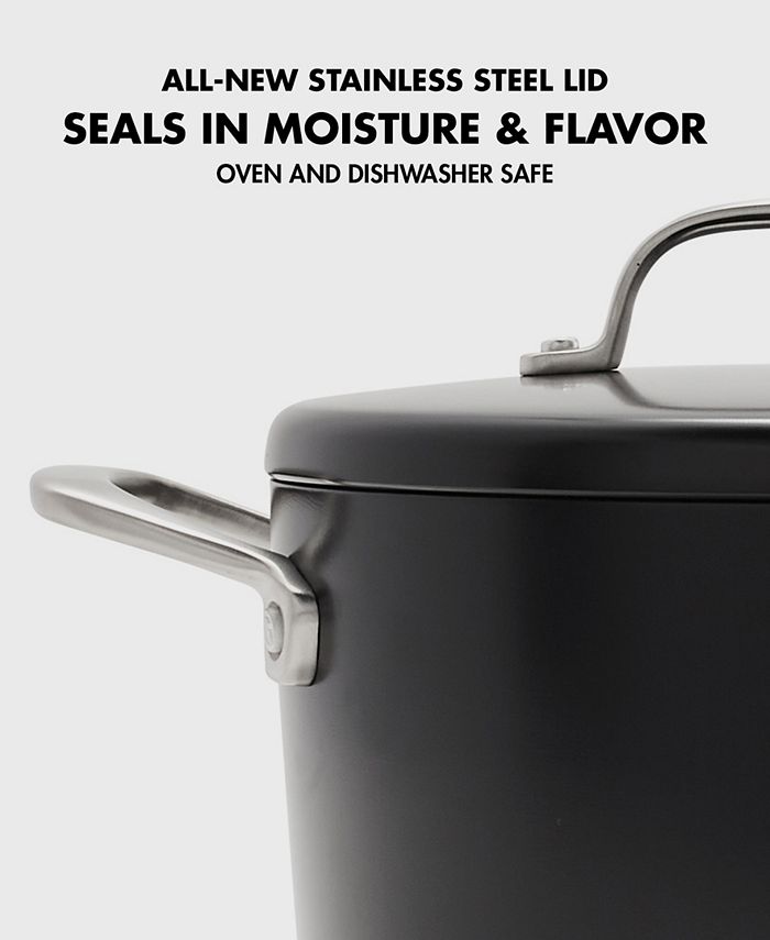 GreenPan Aluminum, Stainless Steel 8Quart Stock Pot with Lid Macy