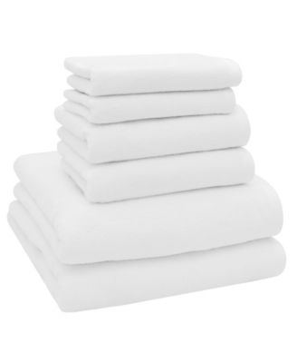Ediree Turkish Cotton 6 Piece Bath Towel Set