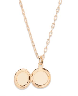 Isla Initial Petite Locket Necklace