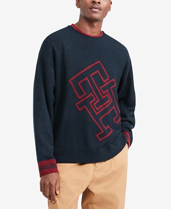 Tommy Hilfiger Men's Monogram Roll Neck Sweater - Macy's