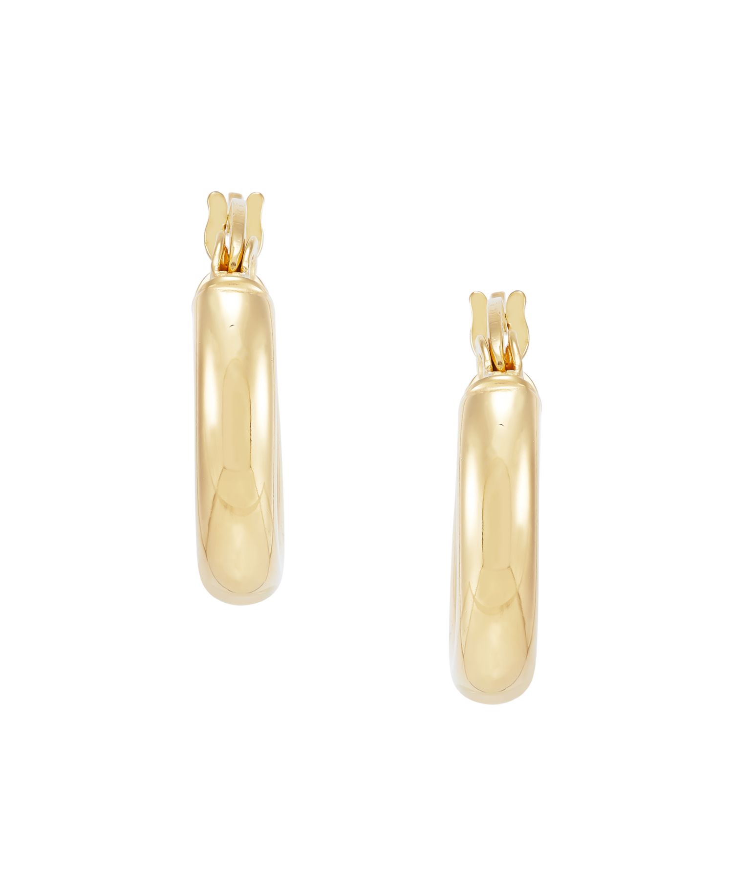 Polished Tube Hoop Earrings