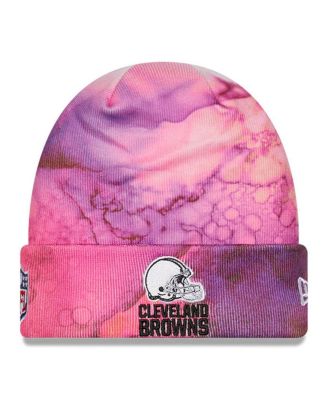 New Era Big Boys Pink Cleveland Browns 2022 NFL Crucial Catch Knit Hat -  Macy's