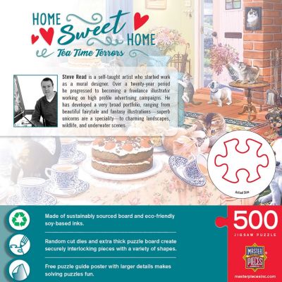 MasterPieces Home Sweet Home Tea Time Terrors 500 Piece Jigsaw Puzzle