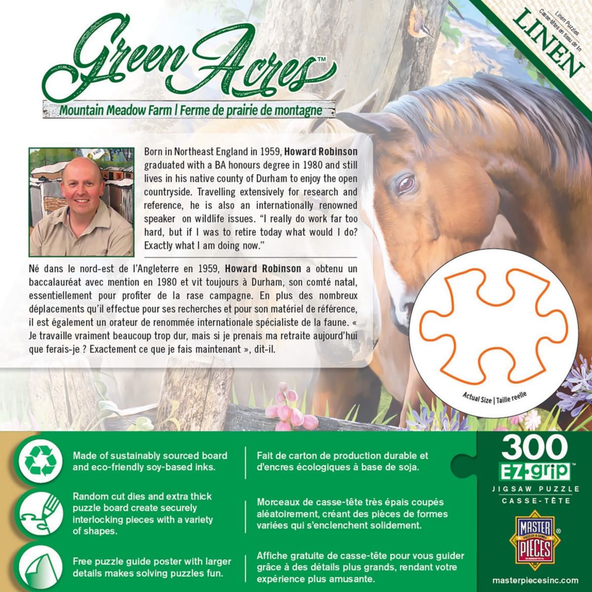 Masterpieces Green Acres - Mountain Meadow Farm 300 Piece Ez Grip Puzzle